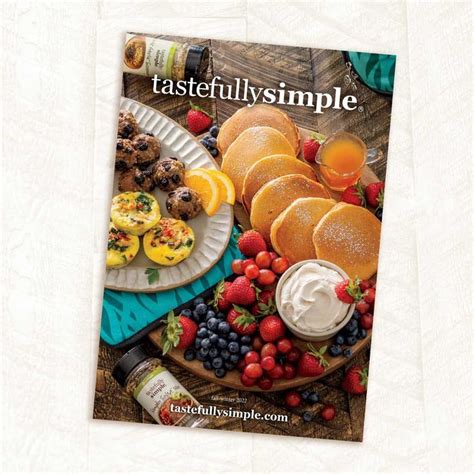 tastefully simple|tastefully simple catalog 2022.